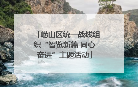 崂山区统一战线组织“智览新篇 同心奋进”主题活动