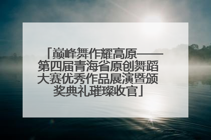 巅峰舞作耀高原——第四届青海省原创舞蹈大赛优秀作品展演暨颁奖典礼璀璨收官