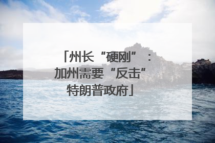 州长“硬刚”：加州需要“反击”特朗普政府