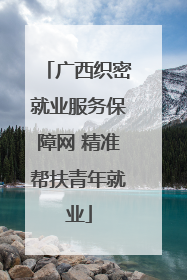 广西织密就业服务保障网 精准帮扶青年就业