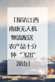 探访江西南康无人机物流配送 农产品十分钟“飞出”深山
