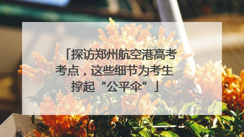 探访郑州航空港高考考点，这些细节为考生撑起“公平伞”