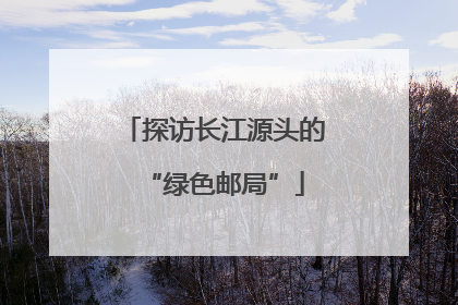 探访长江源头的“绿色邮局”