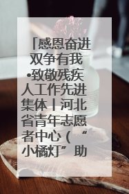 感恩奋进 双争有我•致敬残疾人工作先进集体丨河北省青年志愿者中心（“小橘灯”助残接力计划实施团队）：用温暖陪伴，守护特殊孩子成长
