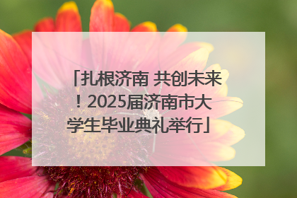 扎根济南 共创未来！2025届济南市大学生毕业典礼举行