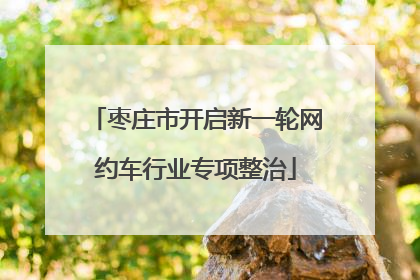 枣庄市开启新一轮网约车行业专项整治
