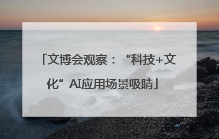 文博会观察：“科技+文化”AI应用场景吸睛