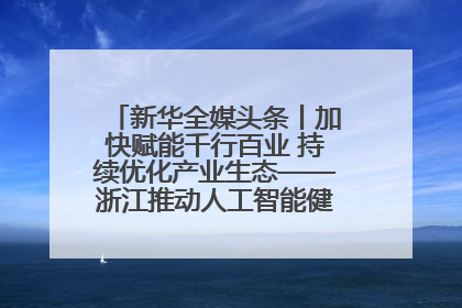 新华全媒头条丨加快赋能千行百业 持续优化产业生态——浙江推动人工智能健康有序发展观察
