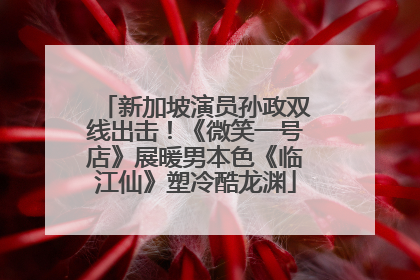 新加坡演员孙政双线出击！《微笑一号店》展暖男本色《临江仙》塑冷酷龙渊