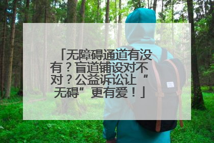 无障碍通道有没有？盲道铺设对不对？公益诉讼让“无碍”更有爱！
