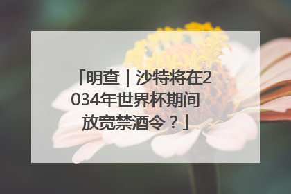 明查｜沙特将在2034年世界杯期间放宽禁酒令？