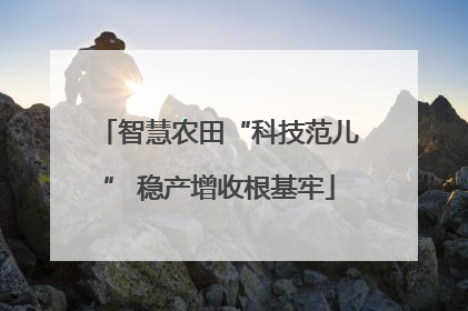 智慧农田“科技范儿” 稳产增收根基牢