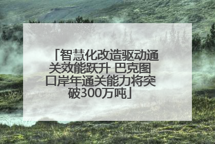 智慧化改造驱动通关效能跃升 巴克图口岸年通关能力将突破300万吨