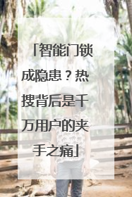 智能门锁成隐患？热搜背后是千万用户的夹手之痛