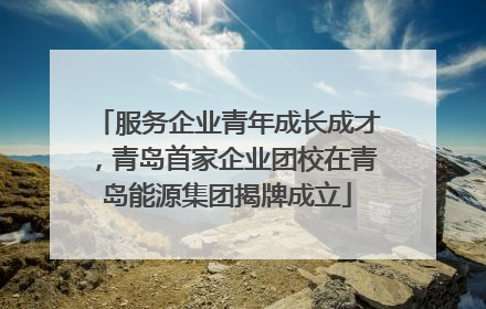 服务企业青年成长成才，青岛首家企业团校在青岛能源集团揭牌成立