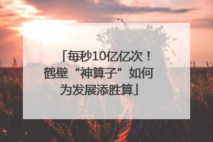 每秒10亿亿次！鹤壁“神算子”如何为发展添胜算