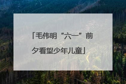 毛伟明“六一”前夕看望少年儿童