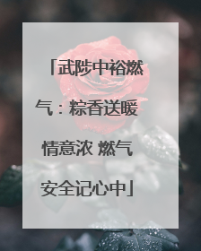 武陟中裕燃气：粽香送暖情意浓 燃气安全记心中