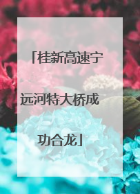 桂新高速宁远河特大桥成功合龙
