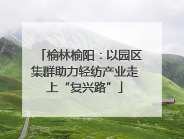 榆林榆阳：以园区集群助力轻纺产业走上“复兴路”