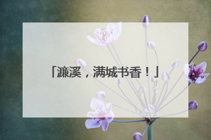 濂溪，满城书香！