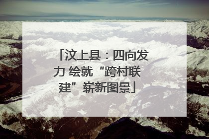 汶上县：四向发力 绘就“跨村联建”崭新图景