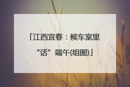 江西宜春：候车室里“话”端午(组图)