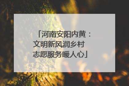 河南安阳内黄：文明新风润乡村 志愿服务暖人心