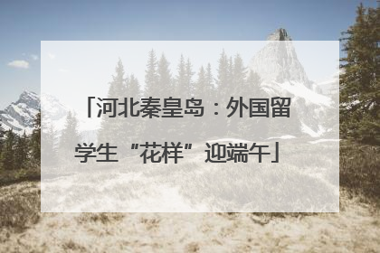 河北秦皇岛：外国留学生“花样”迎端午