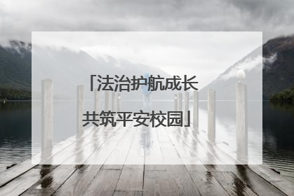 法治护航成长 共筑平安校园