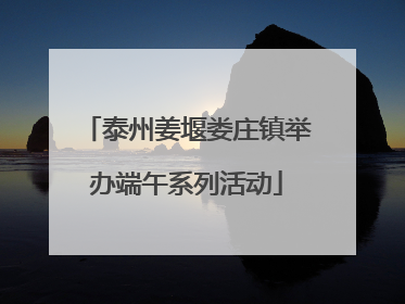 泰州姜堰娄庄镇举办端午系列活动