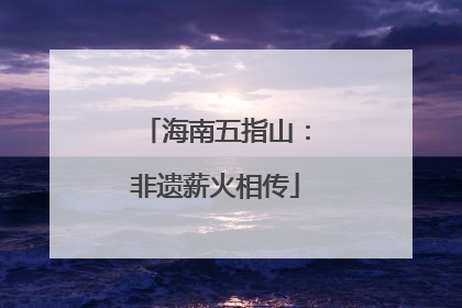 海南五指山：非遗薪火相传