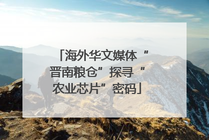 海外华文媒体“晋南粮仓”探寻“农业芯片”密码
