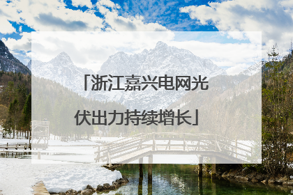 浙江嘉兴电网光伏出力持续增长