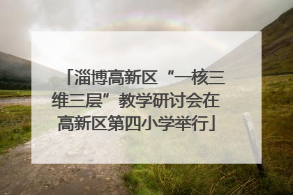 淄博高新区“一核三维三层”教学研讨会在高新区第四小学举行