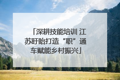 深耕技能培训 江苏盱眙打造“职”通车赋能乡村振兴