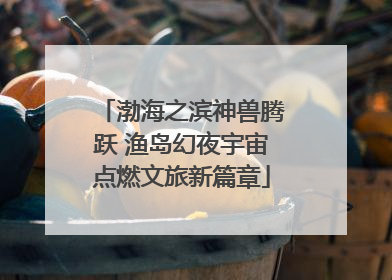 渤海之滨神兽腾跃 渔岛幻夜宇宙点燃文旅新篇章