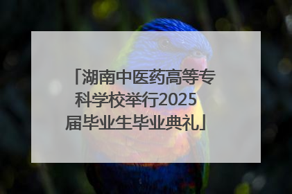 湖南中医药高等专科学校举行2025届毕业生毕业典礼