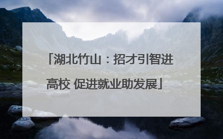 湖北竹山：招才引智进高校 促进就业助发展