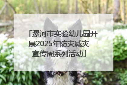漯河市实验幼儿园开展2025年防灾减灾宣传周系列活动