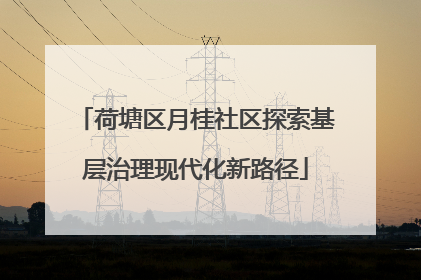 荷塘区月桂社区探索基层治理现代化新路径