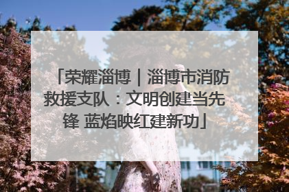 荣耀淄博｜淄博市消防救援支队：文明创建当先锋 蓝焰映红建新功