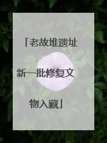 老故堆遗址新一批修复文物入藏