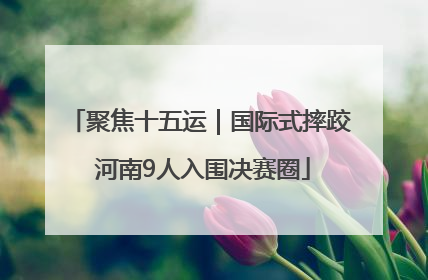 聚焦十五运｜国际式摔跤 河南9人入围决赛圈