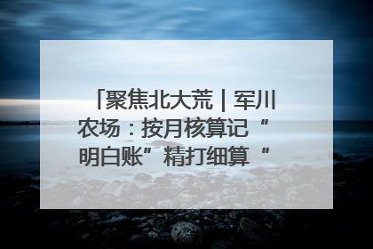 聚焦北大荒｜军川农场：按月核算记“明白账”精打细算“过紧日子”