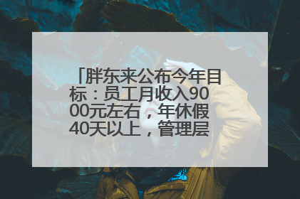 胖东来公布今年目标：员工月收入9000元左右，年休假40天以上，管理层人均分配70万元