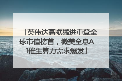英伟达高歌猛进重登全球市值榜首，微美全息AI催生算力需求爆发