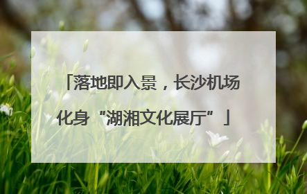 落地即入景，长沙机场化身“湖湘文化展厅”