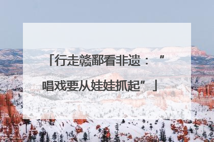 行走赣鄱看非遗：“唱戏要从娃娃抓起”
