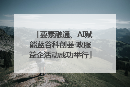 要素融通、AI赋能蓝谷科创荟·政服益企活动成功举行